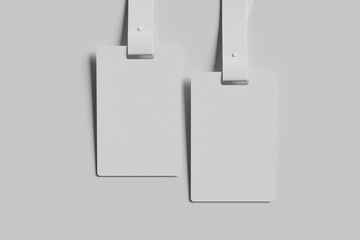 ID card mockup with blank