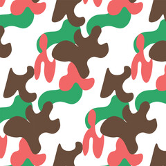military camouflage seamless pattern design