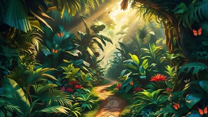 forest in the morning