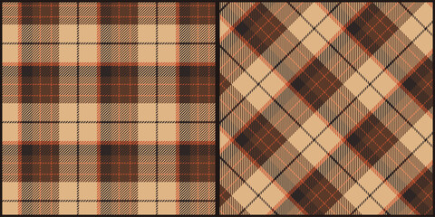 Classic plaid seamless pattern vector. Background graphic tartan fashion design use for print, texture, cloth, fabric, flannel.