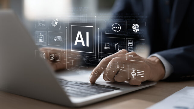 Big data and AI technology, Business intelligence and AI data science, Automating data processing, Machine learning and business intelligence, AI driven data processing, KPI performance monitoring.