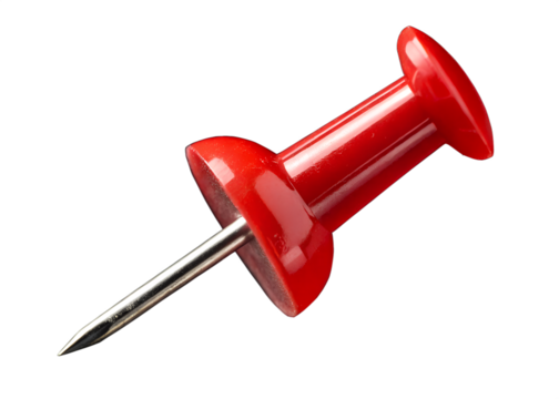 Red Push Pin - Office Supply Essential