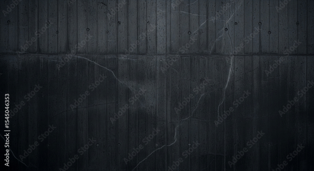 Aufkleber Dark gray concrete texture with vertical lines and subtle cracks, creating a minimalist and industrial aesthetic, suitable for background or design element