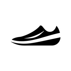 Modern athletic shoe icon logo ideal for fitness gym and activewear brand identity
