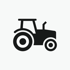 Tractor icon, Farming simple icon 