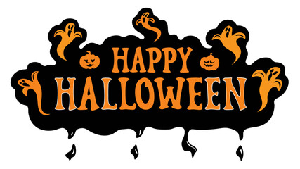 Happy Halloween typography
