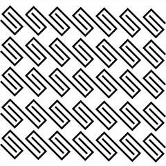 Seamless geometric abstract letter S design pattern. Used for design surfaces, fabrics, textiles