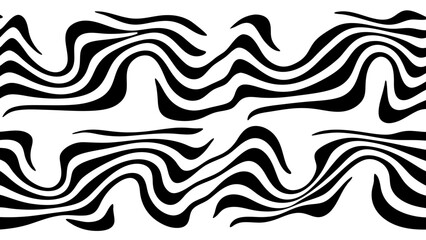 Fototapeta premium Wave pattern illustration vector with transparent background