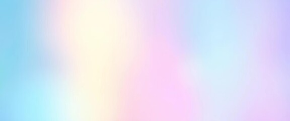 Obraz premium Pastel ombre watercolor gradient, iridescent neon hologram effect, watercolor, magical