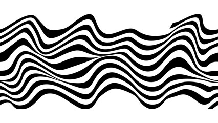 Wave pattern illustration vector with transparent background