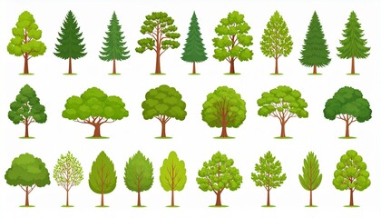 Fototapeta premium collection of trees