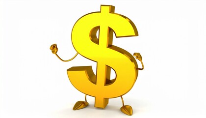 Obraz premium golden dollar symbol