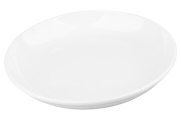 Stackable plates on white background minimal