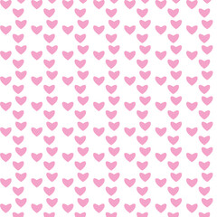 seamless pattern with pink heart