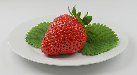 strawberries on a plate