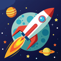 cartoon-rocket-launch