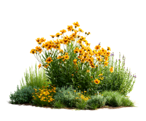 Blooming Coreopsis Flowers in a Bright Garden Scene