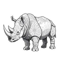 Fototapeta premium The Origami Rhino