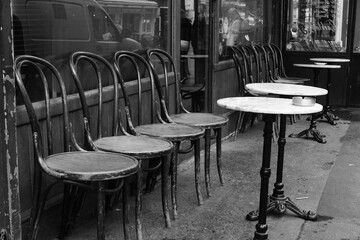 French cofee terrasse in Paris