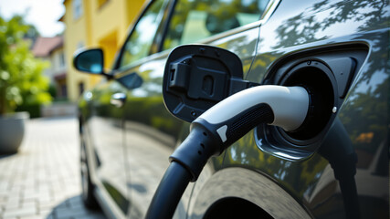Electric Vehicle Charging Port and Cable