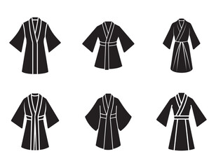 kimono sketch icon silhouette vector illustration