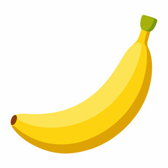 Simple Bannena Vector on White Background