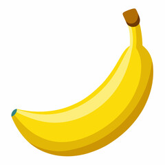 Simple Bannena Vector on White Background