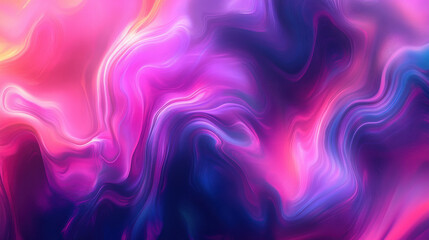 Obraz premium Colorful dreamlike gradient, surreal flow of neon pink, purple, and deep indigo, abstract high-quality texture for digital and print backgrounds —ar 16:9 