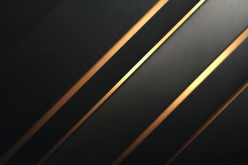 Diagonal golden stripes enhancing a matte black background