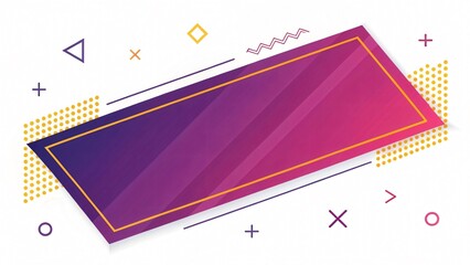 Blank Geometric Shape Template for Design and Layout

