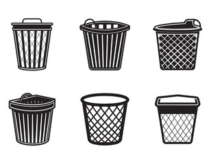 laundry hamper icon silhouette vector illustration