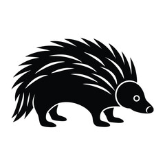 Porcupine silhouette vector art