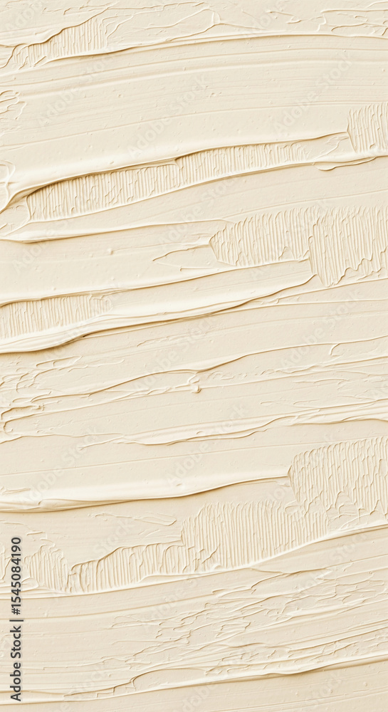 Poster Creamy beige texture with visible brushstrokes, creating a smooth, layered effect suitable as a backdrop for various designs, symbolizing simplicity and elegance