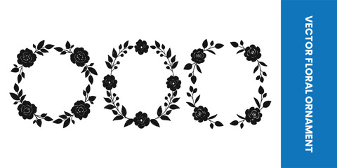 black and white floral border