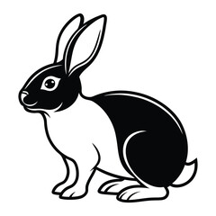 Vector illustration of a rabbit