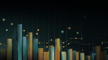 Elegant finance based business wallpaper featuring growth metrics ROI curves stacked bar graphs digital audit trails in smooth design