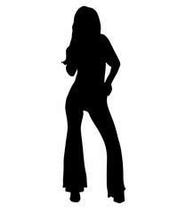 Fototapeta premium Silhouette of woman in High Heels