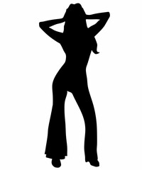 Silhouette of woman in High Heels