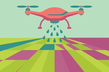 vector illustration of a dancing Drone