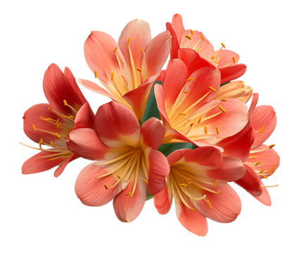 Colorful Clivia Blossoms for Decorative Home Display