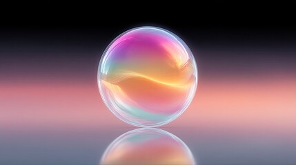 Holographic Bubble Sphere with Gradient Reflection