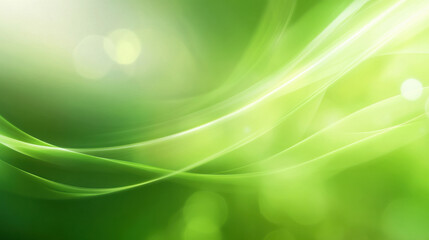Obraz premium Fresh green background, gradient blending with a light and airy effect, high-definition abstract backdrop for corporate and creative use —ar 16:9 