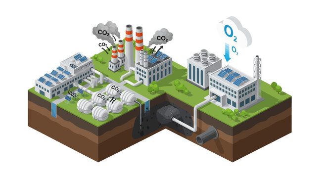 Industrial Carbon Capture and Storage A Visual Representation of CCS Technology