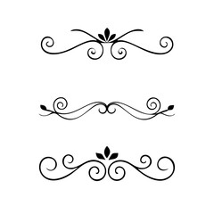 Text dividers with hearts doodle set. Wedding decorative elements. Divider ornament, borders, arrows. Hand drawn vector illustration isolated on white background
