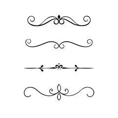 flowers, design elements.Vector design element.Gold text dividers doodle set. Wedding decorative elements. ornament, borders, floral, vintage line separators. Hand drawn vector illustration.