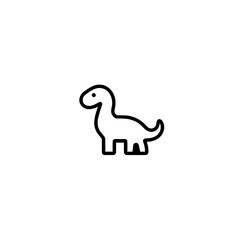 Fototapeta premium Vector icon of a Therizinosaurus