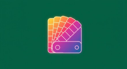 Vibrant Color Palette Swatch Gradient Illustration