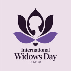 Obraz premium Lotus Widows Day Poster