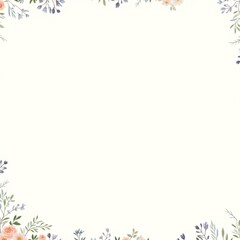 frame with flowers