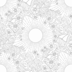 doodle icon illustration sun light 